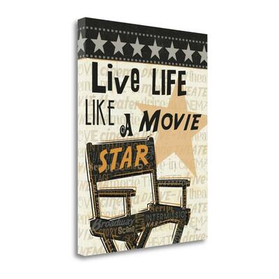 "Live Life Like A Movie Star" By Pela Studio, Giclee on Gallery Wrap Canvas
