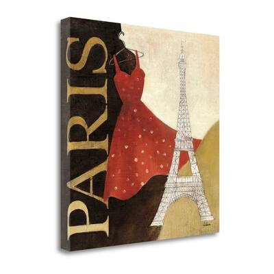 "Paris Dress - A Day In The City" By Albena Hristova, Gallery Wrap Canvas