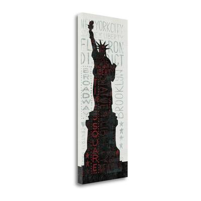 "Statue Of Liberty - Red" By Michael Mullan, Giclee Print on Gallery Wrap Canvas