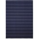 preview thumbnail 29 of 37, Garland Rug Avery Pin Striped Indoor Area Rug 7' x 10' - Navy