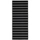 preview thumbnail 30 of 37, Garland Rug Avery Pin Striped Indoor Area Rug 2' x 5' - Black
