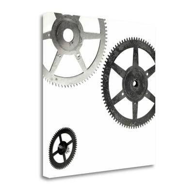 "Retro - Gears - 8" By Alan Blaustein, Fine Art Giclee Print on Gallery Wrap Canvas, Ready to Hang