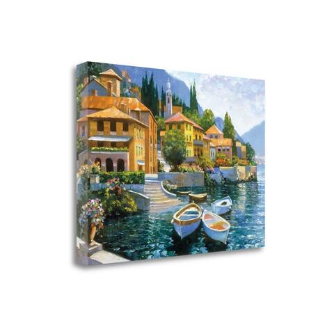 "Lake Como Landing" By Howard Behrens, Fine Art Giclee Print on Gallery Wrap Canvas, Ready to Hang