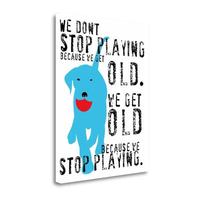 "Dont Stop Playing" By Ginger Oliphant, Fine Art Giclee Print on Gallery Wrap Canvas, Ready to Hang