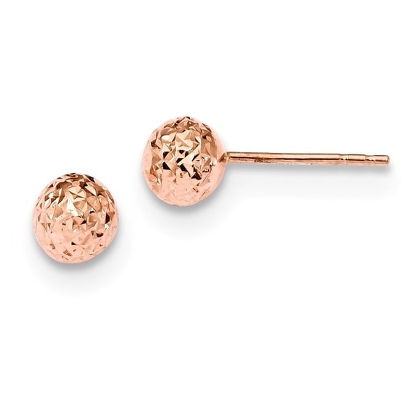rose gold post earrings
