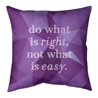 Quotes Faux Gemstone Do What is Right Quote Pillow-Spun Polyester - Bed ...