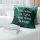 Quotes Faux Gemstone Do What is Right Quote Pillow (w/Rmv Insert)-Spun ...