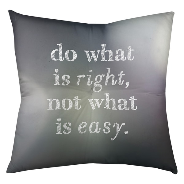 Quotes Multicolor Background Do What is Right Quote Floor Pillow - Square Tufted