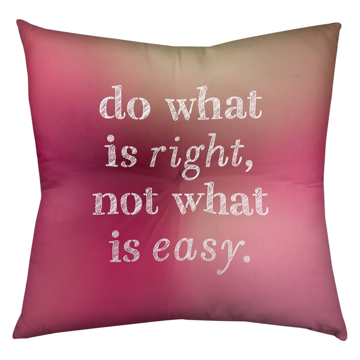 Quotes Multicolor Background Do What is Right Quote Floor Pillow