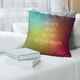 Quotes Multicolor Background Don't Quit Your Daydream Quote Pillow (w ...