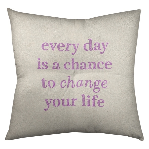 Quotes Handwritten Change Your Life Quote Floor Pillow - Square Tufted ...