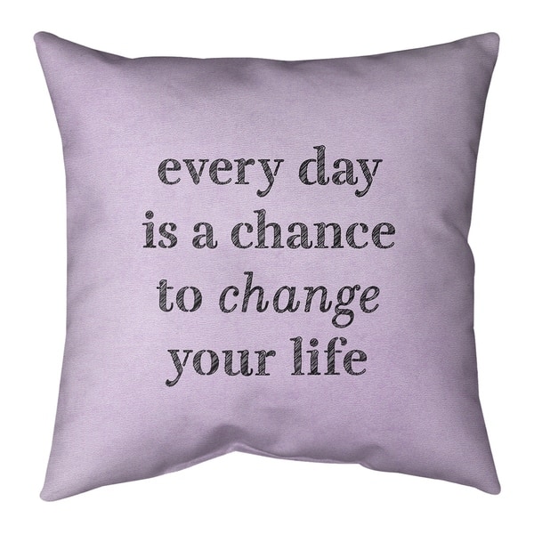 Quotes Handwritten Change Your Life Quote Floor Pillow - Standard ...