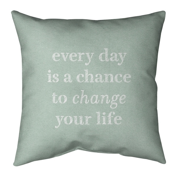 Quotes Handwritten Change Your Life Quote Pillow-Cotton Twill ...