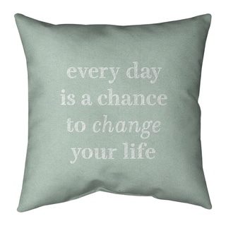 Quotes Handwritten Change Your Life Quote Floor Pillow - Standard - Bed ...