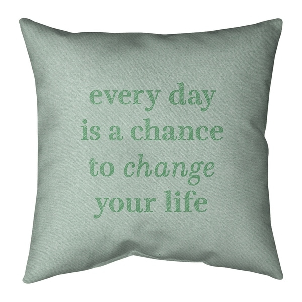 Quotes Handwritten Change Your Life Quote Pillow-Cotton Twill