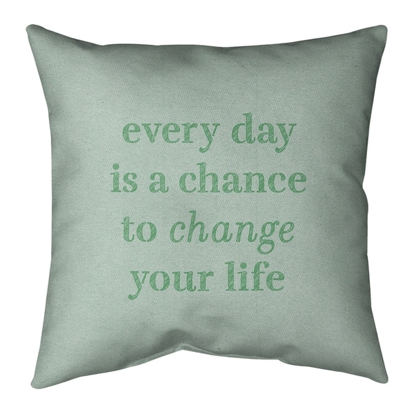Quotes Handwritten Change Your Life Quote Pillow-Spun Polyester ...