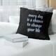 Quotes Change Your Life Quote Chalkboard Style Pillow-Cotton Twill ...