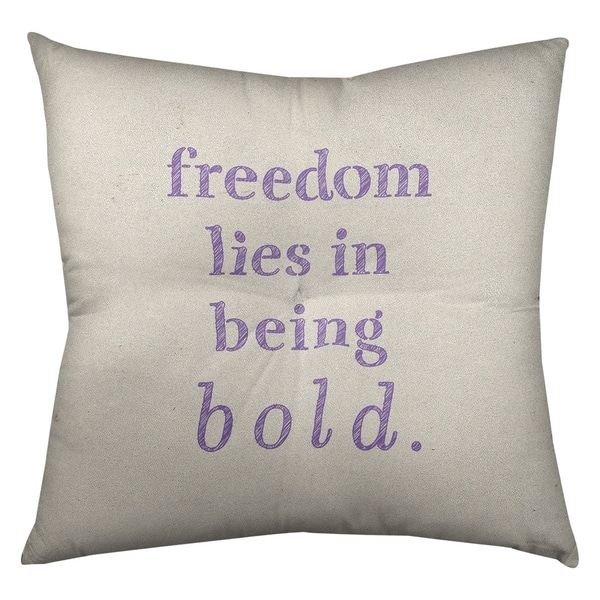 Quotes Handwritten Be Bold Inspirational Quote Floor Pillow - Square ...