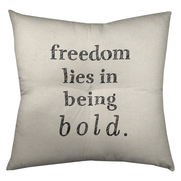 Quotes Handwritten Be Bold Inspirational Quote Floor Pillow - Square ...