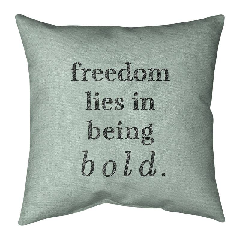 Quotes Handwritten Be Bold Inspirational Quote Pillow-Cotton Twill ...