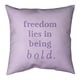 Quotes Handwritten Be Bold Inspirational Quote Pillow-Faux Linen - Bed ...