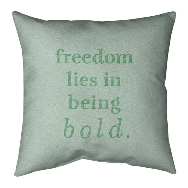 Quotes Handwritten Be Bold Inspirational Quote Pillow-Cotton Twill