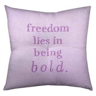 Quotes Handwritten Be Bold Inspirational Quote Floor Pillow - Square 