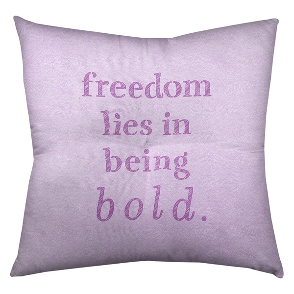 Quotes Handwritten Be Bold Inspirational Quote Floor Pillow - Square Tufted