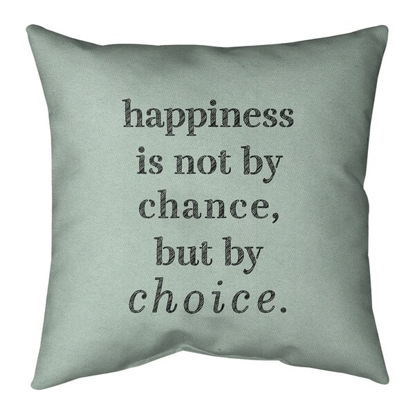 Quotes Handwritten Happiness Inspirational Quote Pillow-Faux Suede