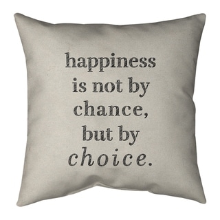 Quotes Handwritten Happiness Inspirational Quote Pillow-Cotton Twill ...