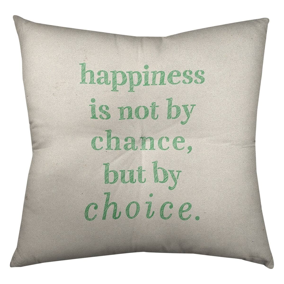 Quotes Handwritten Happiness Inspirational Quote Floor Pillow - Square ...