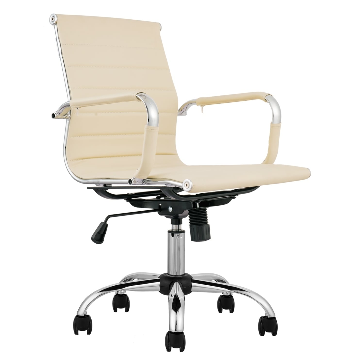 Shop Ovios Ergonomic Office Chair Leather Computer Chair For Home