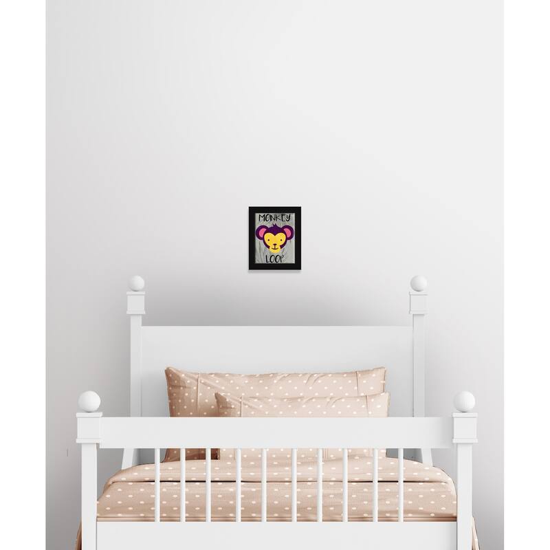 Monkey Loop - 10 x 12 - Black