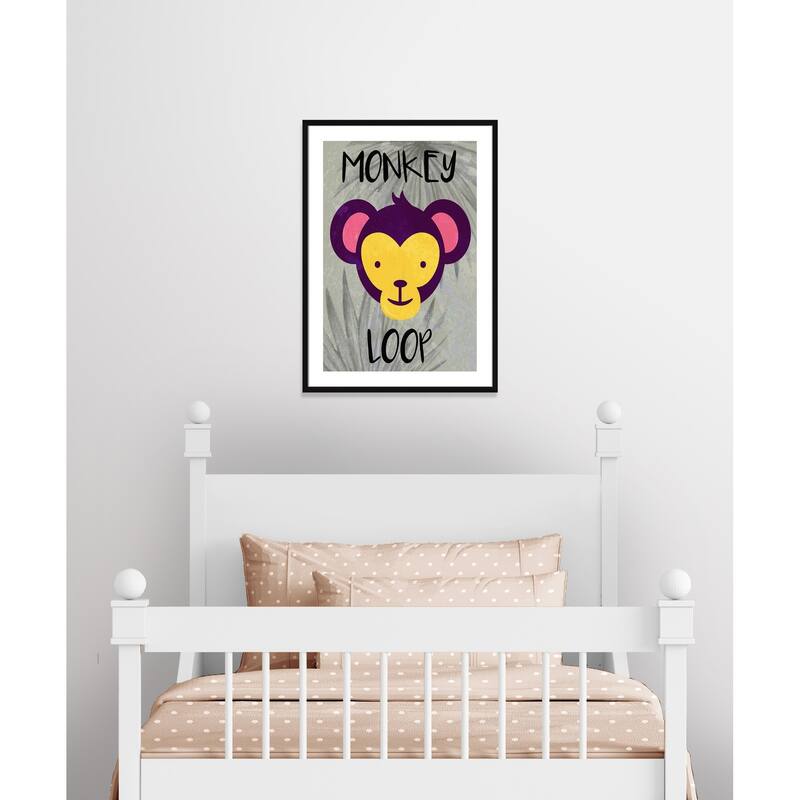 Monkey Loop - 25.5 x 35.5 - Black