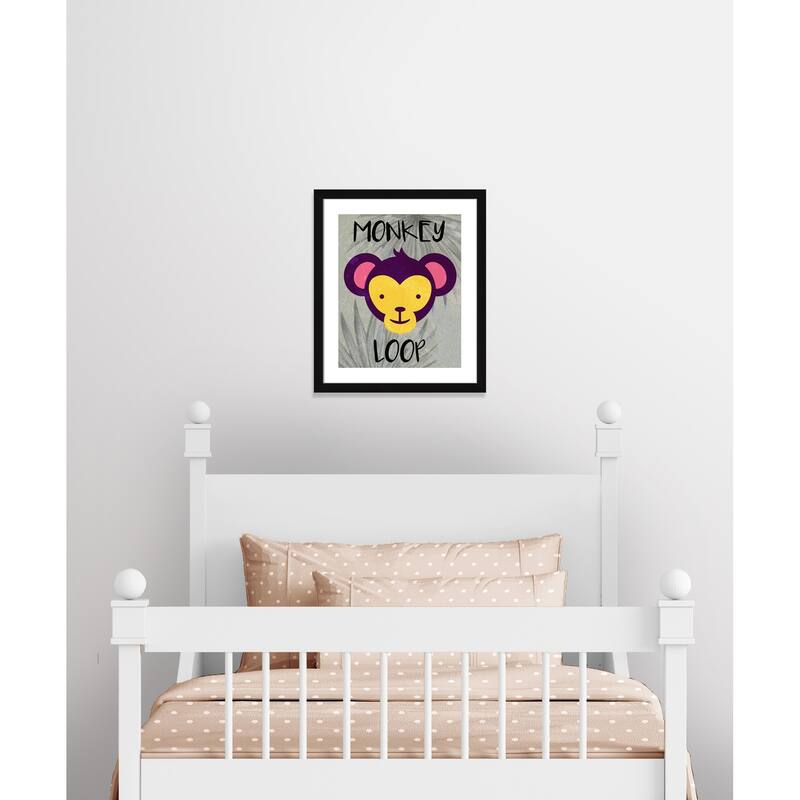 Monkey Loop - 22.5 x 26.5 - Black