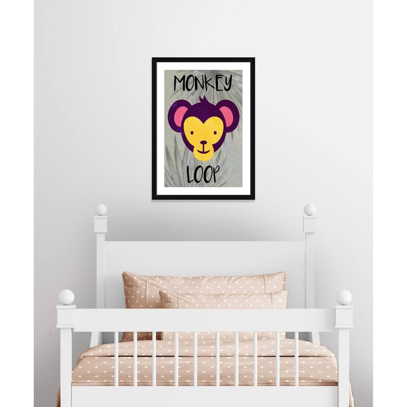 Monkey Loop - 26.5 x 36.5 - Black