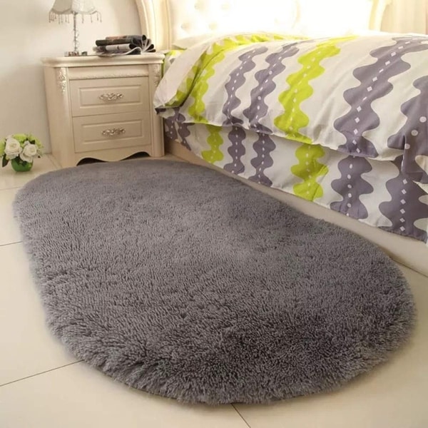 Shop Soft Gray Area Rugs for Nursery Bedroom Floor Baby ...