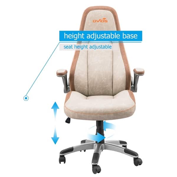 Ovios Ergonomic Office Chair Modern Computer Desk Chair High Back Leather Desk Chair With Lumbar Support Overstock 30314340