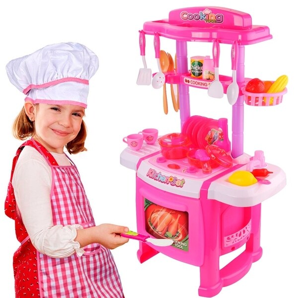 trolley kitchen set for girl