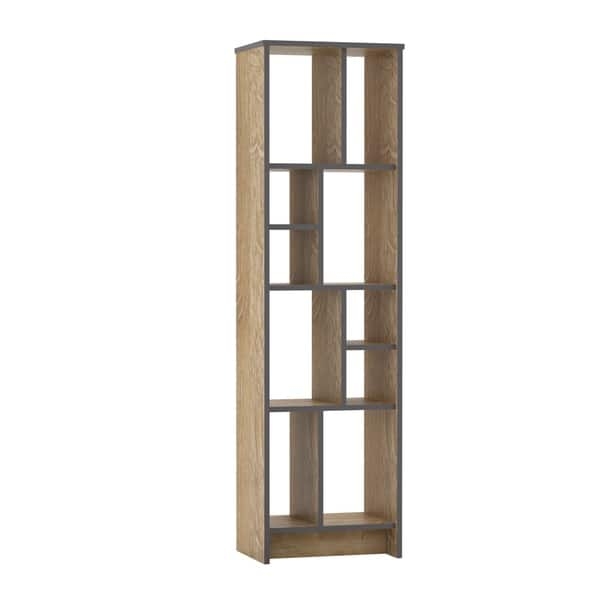 Shop Decorotika Manhattan Modern Geometric Bookcase 20 Inch Wide