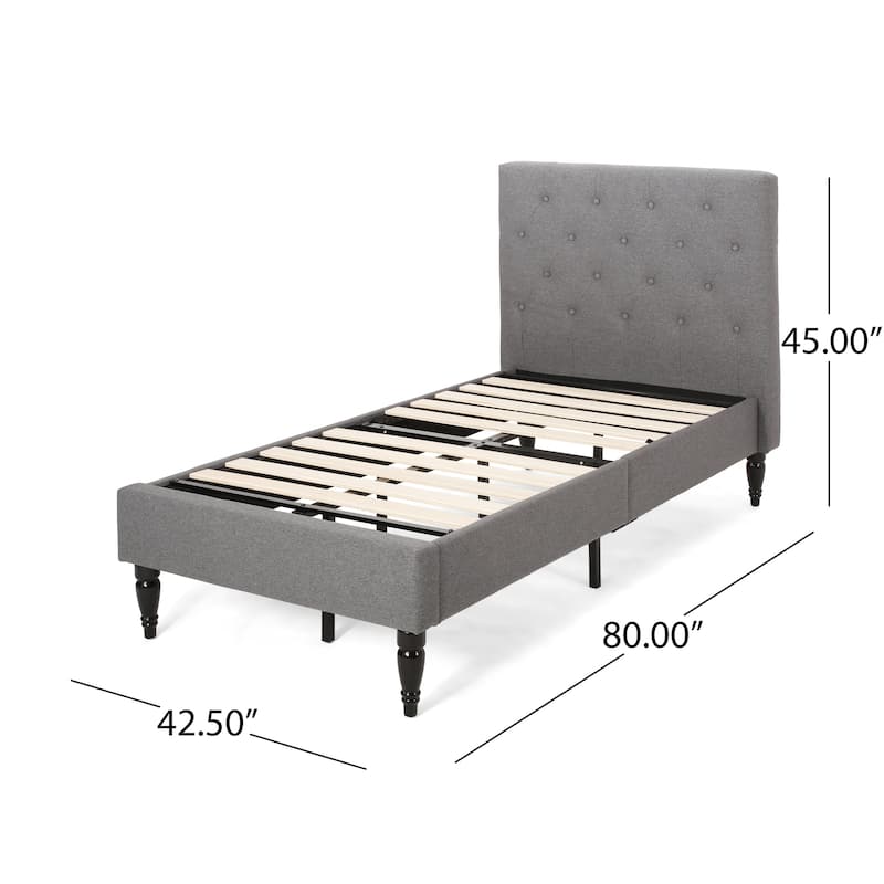 Atterbury Twin-size Contemporary Tufted Platform Bed by Christopher Knight Home