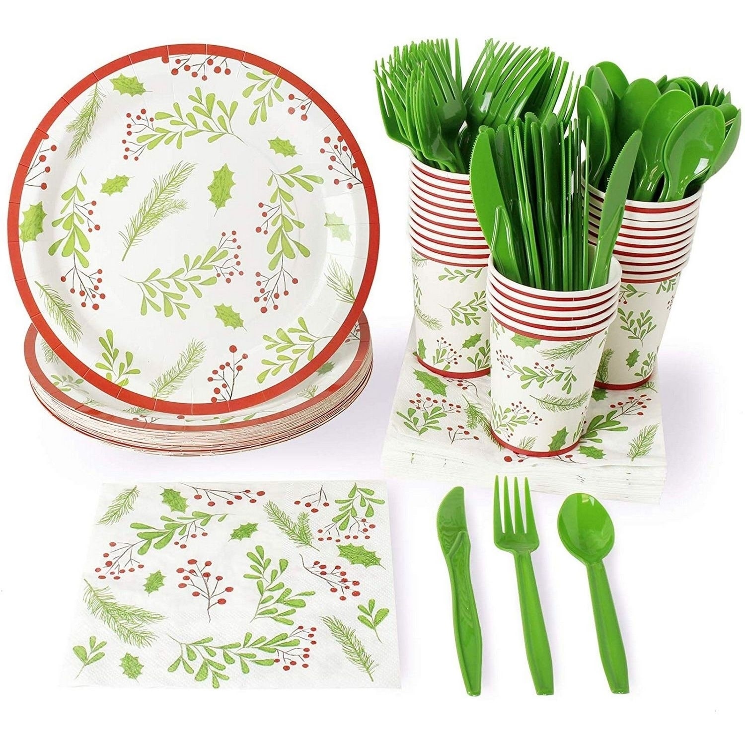 christmas disposable dinnerware