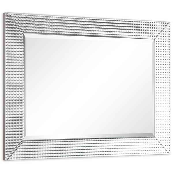Bling Beveled Gl Rectangle Wall Mirror Bathroom Bling Beveled Gl Rectangle Wall