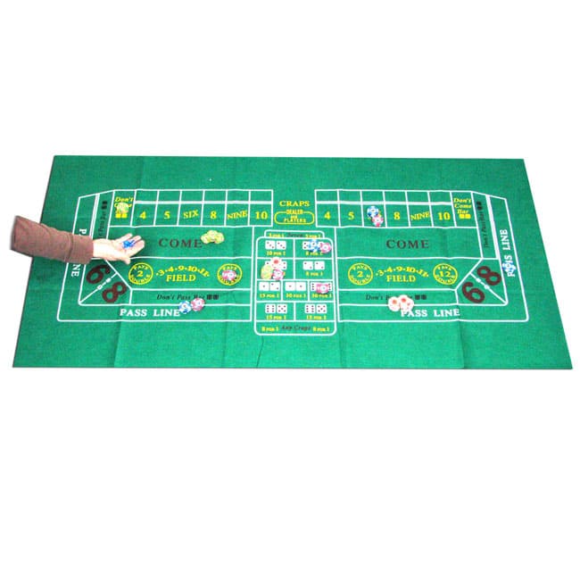 Craps Felt Layout for Home Games