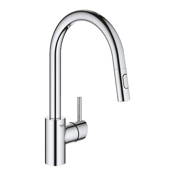 Grohe Concetto Single Hole Pullout Swivel Kitchen Faucet Overstock 30319933
