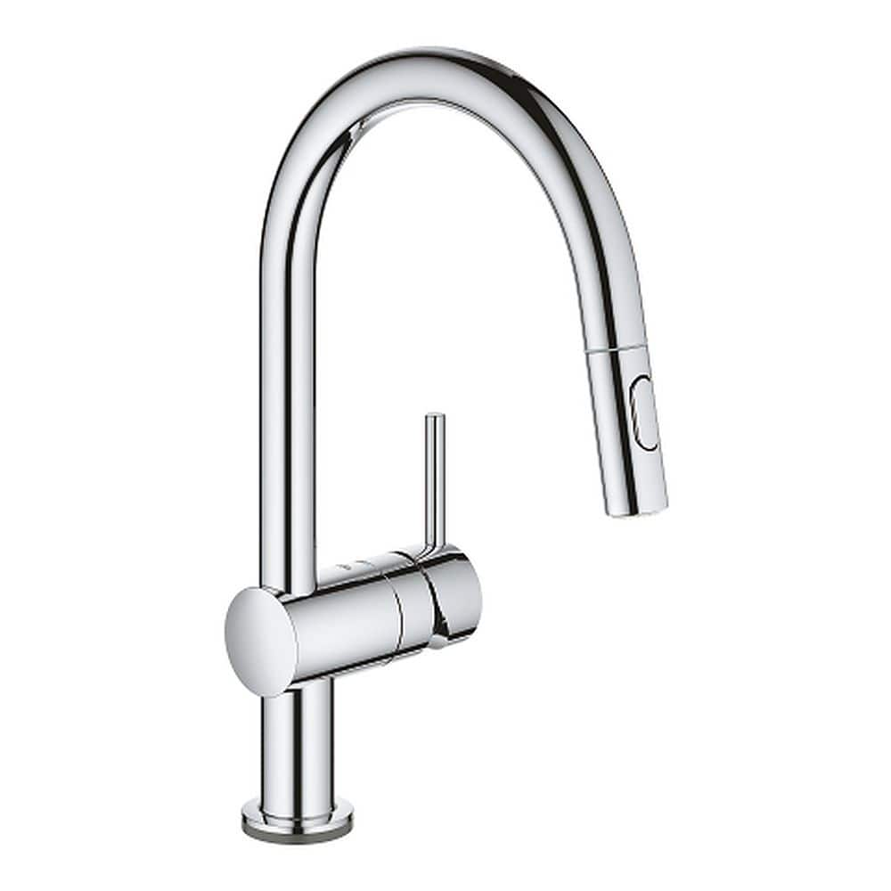Grohe Minta Touch Single Hole Pullout Swivel Kitchen Faucet