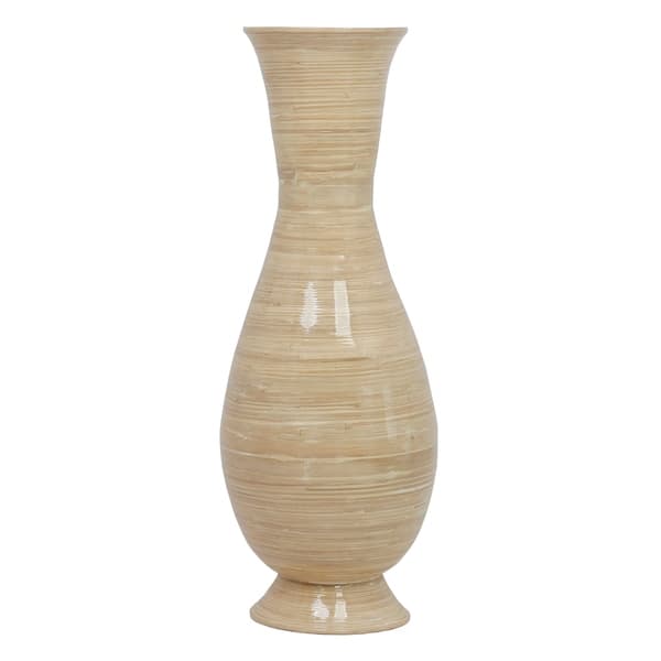 Shop Tall Modern Handmade Bamboo Floor Vase Free Shipping Today