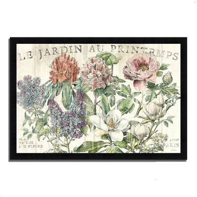 "Le Jardin Printemps" by Sue Schlabach, Framed Painting Print