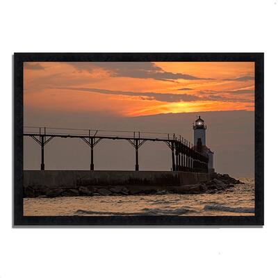 "Michigan City East Pierhead", Framed Photograph Print