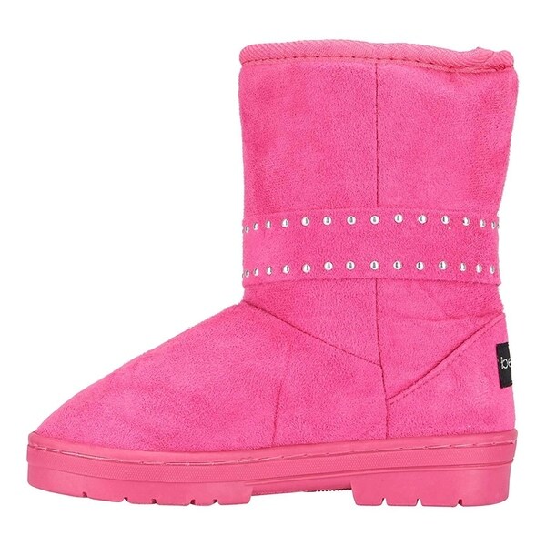 bebe Girls Winter Boots Casual Dress Warm Slip-On Mid-Calf Microsuede Shoes